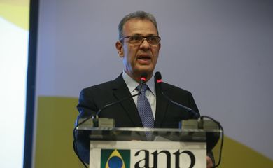 O ministro de Minas e Energia, Bento Albuquerque, fala durante o Seminário Futuro da Matriz Veicular no Brasil, no Rio de Janeiro.