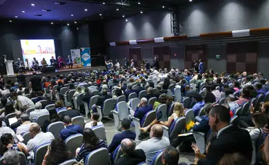 Brasília (DF) 12/02/2025 Encontro de Novos Prefeitos e Prefeitas. Painel Acelerando a Adaptação dos Municípios. Presença da Ministra de Meio Ambiente e Mudança do Clima, Marina Silva, do ministro das Cidades, Jader Filho, do governador do Espirito Santo, Renato Casagrande e da deputada Tábata Amaral Foto: Fabio Rodrigues-Pozzebom/ Agência Brasil