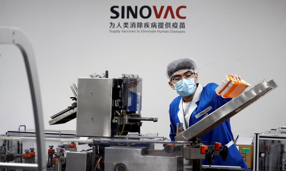 Fábrica de vacinas da Sinovac em Pequim