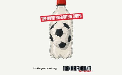 14/07/2026 - Tirem o refrigerante de campo - A indústria de refrigerantes aproveita os maiores eventos esportivos do mundo para promover produtos associados à obesidade, diabetes tipo 2 e outros problemas de saúde.  Foto: tiremorefrigerantedecampo/Instagram