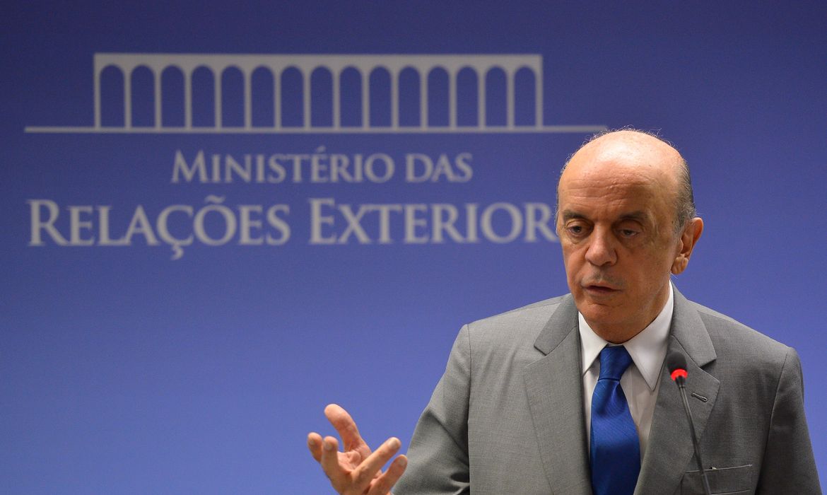 Brasília - Ministro das Relações Exteriores, José Serra, fala sobre a vitória de Donald Trump nos Estados Unidos (Marcello Casal Jr/Agência Brasil)