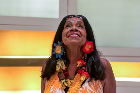 Rio de Janeiro (RJ), 17/04/2024 - Eliane Potiguara, educadora e ativista, considerada a primeira escritora indígena a publicar um livro no Brasil. Foto: Tânia Rêgo/Agência Brasil