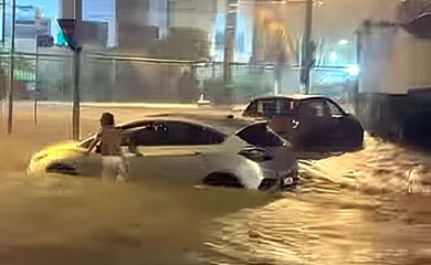 Rio de Janeiro – Chuvas – Fortes chuvas castigam Rio de Janeiro e região metropolitana. Imagem: Instagram Instituto Marielle Franco