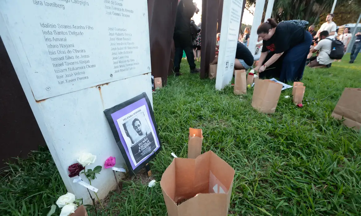 Paulo Pinto/Agencia Brasil São Paulo (SP)-29/03/2026. Caminhada Silenciosa em memória das vítimas da ditadura militar. Foto: Paulo Pinto/Agencia Brasil