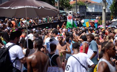 Rio de Janeiro - Bloco das Carmelitas anima foliões em Santa Teresa, no centro do Rio (Tomaz Silva/Agência Brasil)