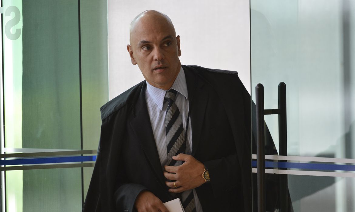 O ministro Alexandre de Moraes, durante abertura do terceiro dia de julgamento, sobre a validade da prisão em segunda instância no Supremo Tribunal Federal (STF)