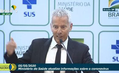 coletiva do Ministério da Saúde sobre o coronavírus