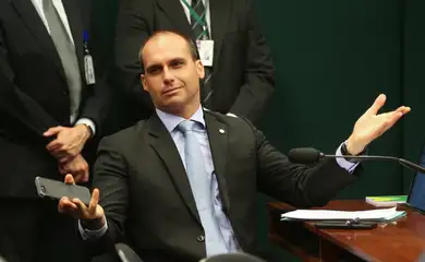 Brasília - O Conselho de Ética da Câmara arquivou duas representações (12/17 e 13/17) contra o deputado Eduardo Bolsonaro (PSC-SP) por quebra do decoro (Fabio Rodrigues Pozzebom/ Agencia Brasil)