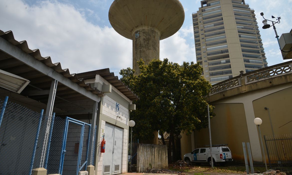 Fachada da Companhia de Saneamento Básico do Estado de São Paulo - Sabesp, em Vila Mariana, zona sul.