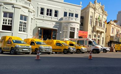 CHUVAS RS – DOAÇÕES CORREIOS - Correios transportam doações de todo o país ao Rio Grande do Sul. - Taquara (RS). Foto: Divulgação/Correios