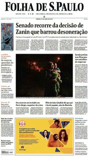 Capa do Jornal Folha de S. Paulo Edição 2024-04-27