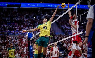 seleção brasileira cai nas  quartas de final para a Polônia - Liga das Nações masculina - em 20/07/2023