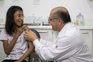 O governador Geraldo Alckmin participa da abertura de Campanha para vacinação contra o HPV em São Paulo.