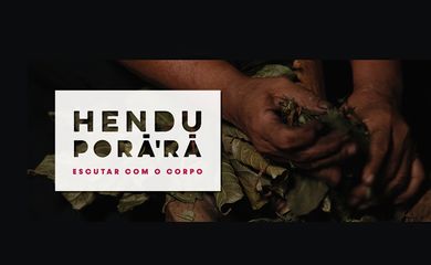 Exposição no Museu das Culturas Indígenas, em São Paulo. Chama Hendu Porã’rã, Escutar com o Corpo. Foto: museudasculturasindigenas/Divulgação