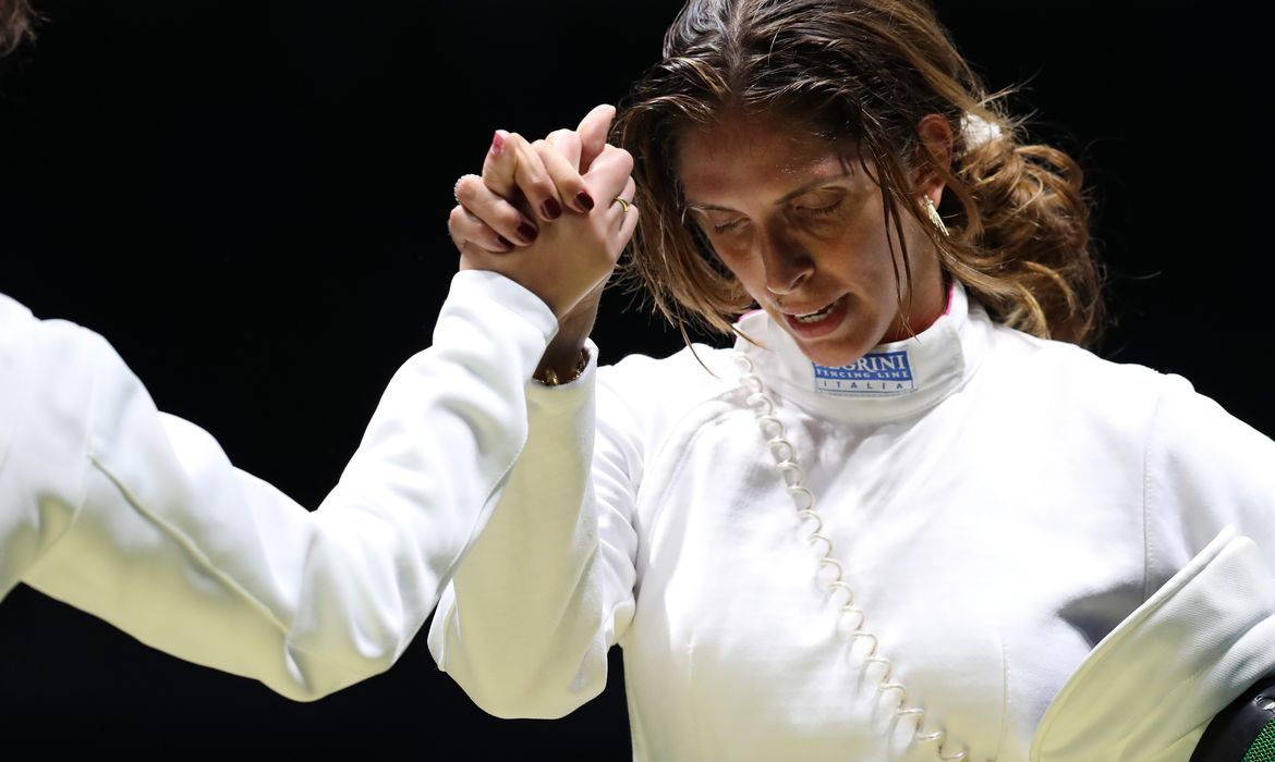 A esgremista italiana naturalizada brasileira Nathalie Moellhausen foi eliminada na prova de espada individual, mas chegou ao melhor resultado brasileiro feminino da história do esporte em Jogos Olímpicos