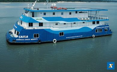 O Auxílio Emergencial também será pago nas agências-barco da Caixa, Chico Mendes e Ilha do Marajó