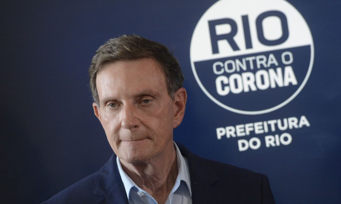 O prefeito do Rio de Janeiro, Marcelo Crivella, apresenta medidas e resultados do Gabinete de Crise montado para lidar com a pandemia do novo coronavírus (Covid-19). 