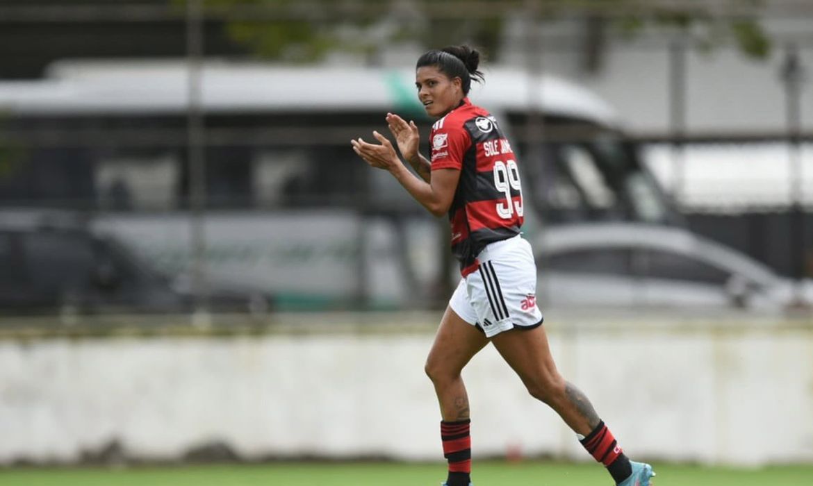 Rio de Janeiro (RJ) - Flamengo vence 8ª seguida e dorme na ponta do Brasileiro Feminino. Foto: Paula Reis/CRF