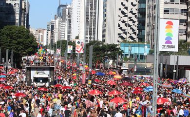 São Paulo (SP), 11/06/2023 - 27ª Parada LGBT+ de São Paulo, com o tema 