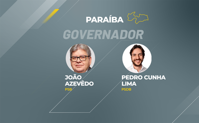 Candidatos a governador que disputam o segundo turno na Paraíba.