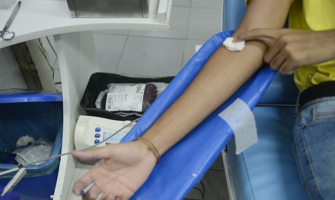 Campanha de doação de sangue no Instituto Estadual de Hematologia do Rio de Janeiro - Hemorio