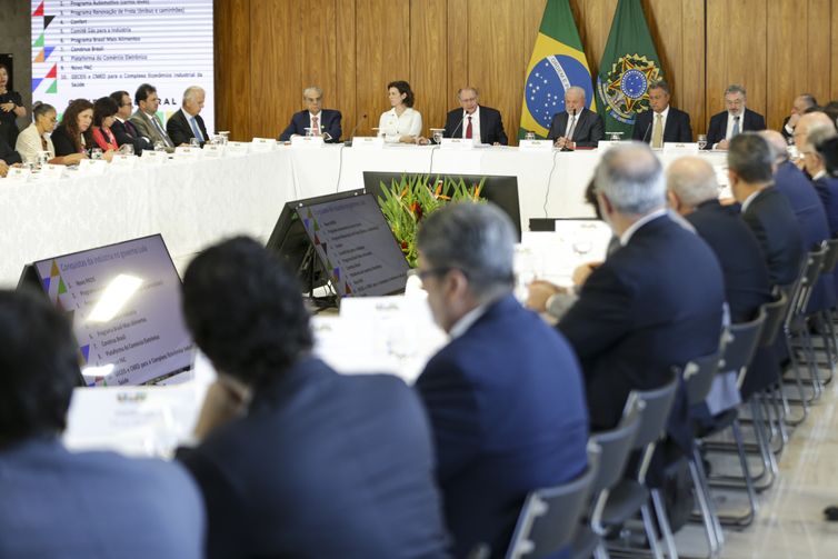 Brasília (DF), 06/07/2023 - Reunião de relançamento do Conselho Nacional de Desenvolvimento Industrial (CNDI), no Palácio do Planalto. Foto: Marcelo Camargo/Agência Brasil