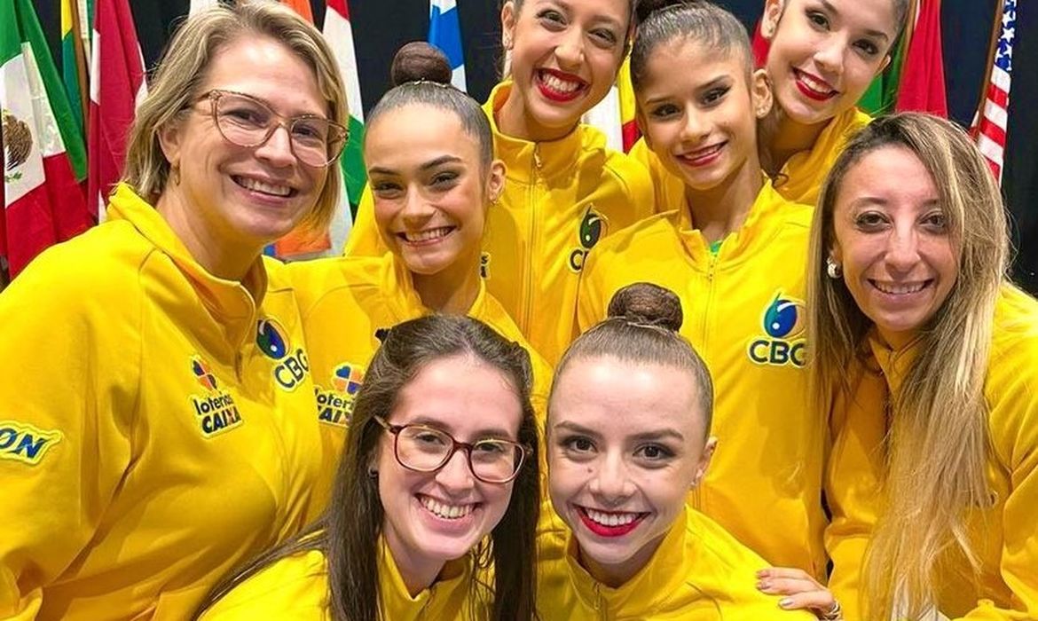 Copa do mundo de  ginástica ritmica - Brasil conquista bronze - em 05/06/2022 - Pesaro