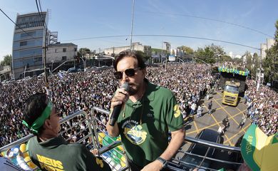 São Paulo (SP), 19/06/2025. 33ª Edição da Marcha para Jesus,  que vai percorrer a zona norte da cidade saindo do Metrô Luz e seguindo em direção à Praça Heróis da Força Expedicionária Brasileira, próxima ao Campo de Marte. . Foto: Paulo Pinto/Agência Brasil