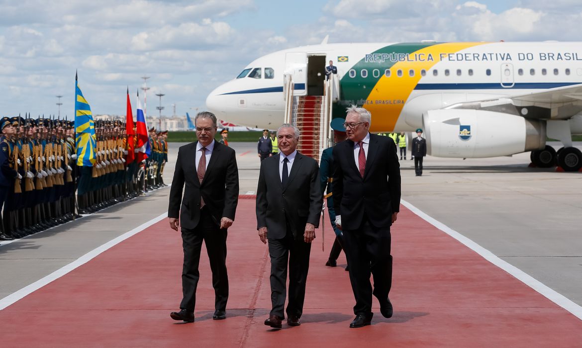 Moscou - O presidente Michel Temer chega à Rússia para uma visita oficial de dois dias. (Beto Barata/PR)
