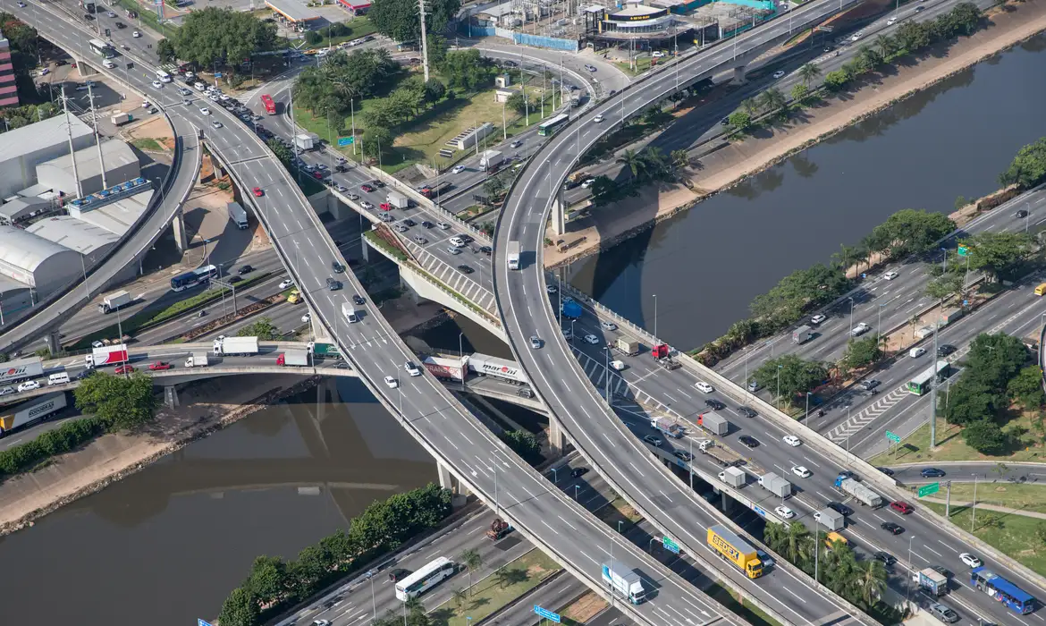 Vista aérea da cidade de São Paulo