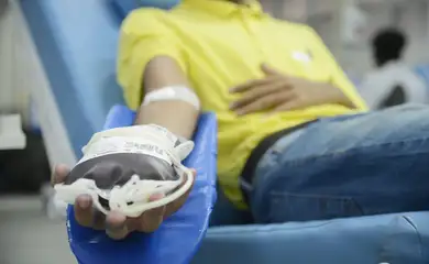 Campanha de doação de sangue no Instituto Estadual de Hematologia do Rio de Janeiro - Hemorio