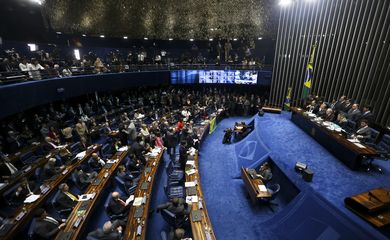 Brasília - O Senado Federal faz sessão para votar processo de impeachment da presidenta afastada, Dilma Rousseff (Marcelo Camargo/Agência Brasil)