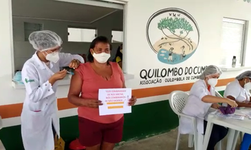 João Luís do Nascimento/Acervo Pessoal Vacinação no Quilombo do Cumbe teve início na quarta-feira (Acervo Pessoal / João Luís do Nascimento)