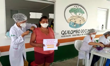 Vacinação no Quilombo do Cumbe teve início na quarta-feira (Acervo Pessoal /  João Luís do Nascimento)