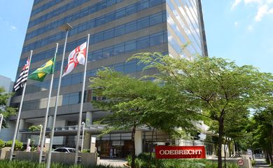 São Paulo - Fachada da construtora Odebrecht em São Paulo.