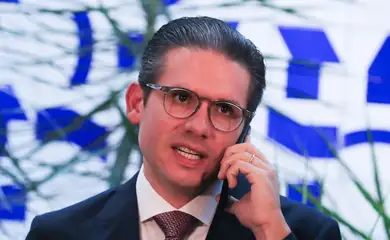 Brasília (DF), 25/06/2025 - Presidente da Câmara dos deputados, Deputado Hugo Motta, participa do anúncio da federação partidária,  Solidariedade e PRD. Foto: Lula Marques/Agência Brasil