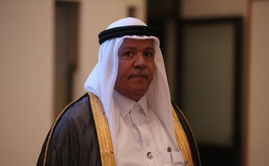 Qatar's Ambassador to Brazil Mohammed Al-Hayki, who expressed optimism towards the expansion of commerce between the two nations 