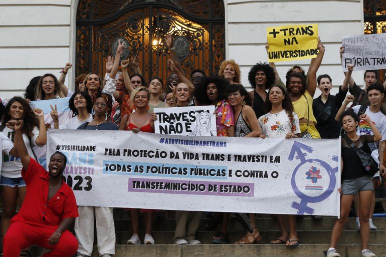 Ato pela Visibilidade Trans e Travesti 2023 | Agência Brasil