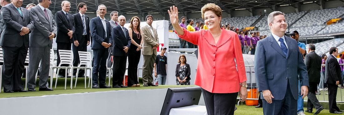 Presidenta Dilma Rousseff durante entrega das obras de modernização do estádio de futebol Governador Magalhães Pinto - Mineirão
21/12/2012