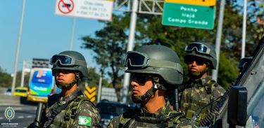 Exército faz a segurança no Rio de Janeiro
