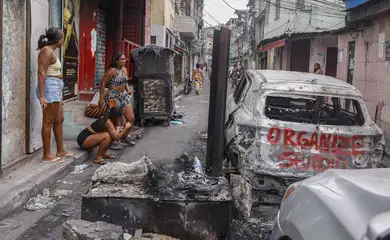 Rio de Janeiro (RJ), 29/10/2025 - Moradores protestam contra execuçoes na comunidade da Vila da PenhaOperação Contenção.
Foto: Tânia Rêgo/Agência Brasil