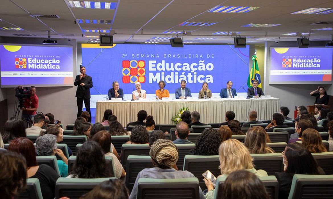 Brasília (DF), 29/10/2024 - Abertura da segunda edição da 2ª Semana Brasileira de Educação Midiática (SBEM) foi realizada no auditório do Anexo do Ministério da Educação. Foto: Vitor Vasconcelos/Secom