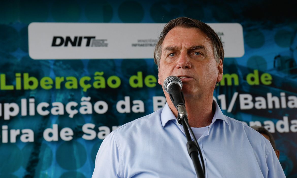 (Conceição do Jacuípe - BA, 26/04/2021) Palavras do Presidente da República Jair Bolsonaro.
Foto: Alan Santos/PR