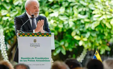 Bogotá, 22/08/2025 - Presidente da República, Luiz Inácio Lula da Silva, durante encontro dos Presidentes dos Estados Partes do Tratado de Cooperação Amazônica com a Sociedade Civil e Comunidades Indígenas, no Plaza de Armas. Foto: Ricardo Stuckert/PR