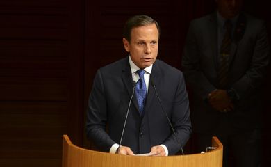São Paulo - O novo prefeito de São Paulo, João Doria, fala durante solenidade de posse, no Teatro Municipal  (Rovena Rosa/Agência Brasil)