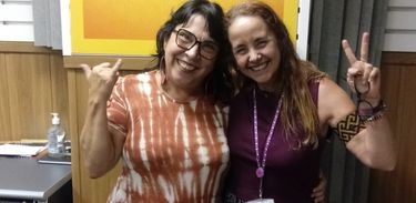Cláudia Andrade e apresentadora Maria Vilhena