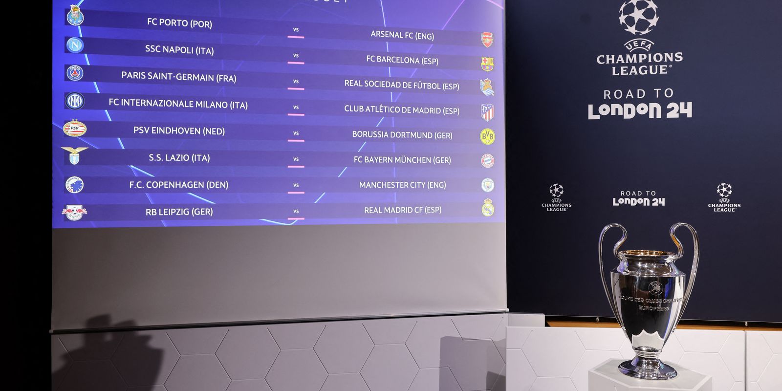 Manchester City enfrenta Copenhague nas oitavas da Liga dos Campeões Manchester City enfrenta Copenhague nas oitavas da Liga dos Campeões