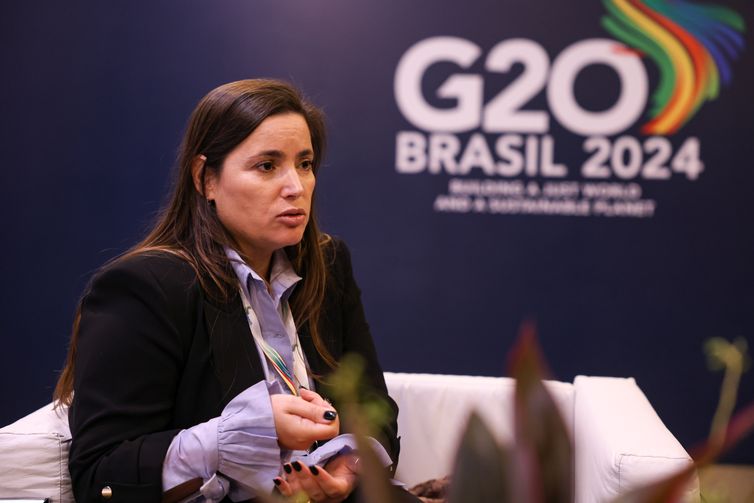 Rio de Janeiro (RJ), 22/07/2024 – A sherpa do B20, Constanza Negri durante a 4ª reunião de Deputies de Finanças e Bancos Centrais do G20, no hotel Windsor Barra, na zona oeste do Rio de Janeiro. Foto: Tomaz Silva/Agência Brasil