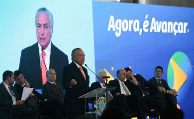 Presidente Michel Temer durante o lançamento do programa Avançar  