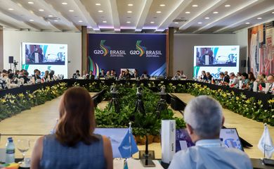 Brasília (DF), 12/12/2023,   Último dia da reunião dos sherpas, líderes de cada país que encaminham as discussões e acordos até a cúpula final com chefes de Estado e de Governo. No palácio do Itamaraty. Foto: Antonio Cruz/Agência Brasil